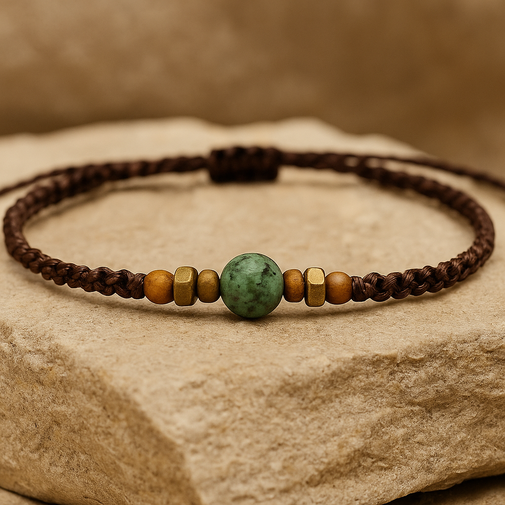 LUSHY | Emerald Macrame Bracelet