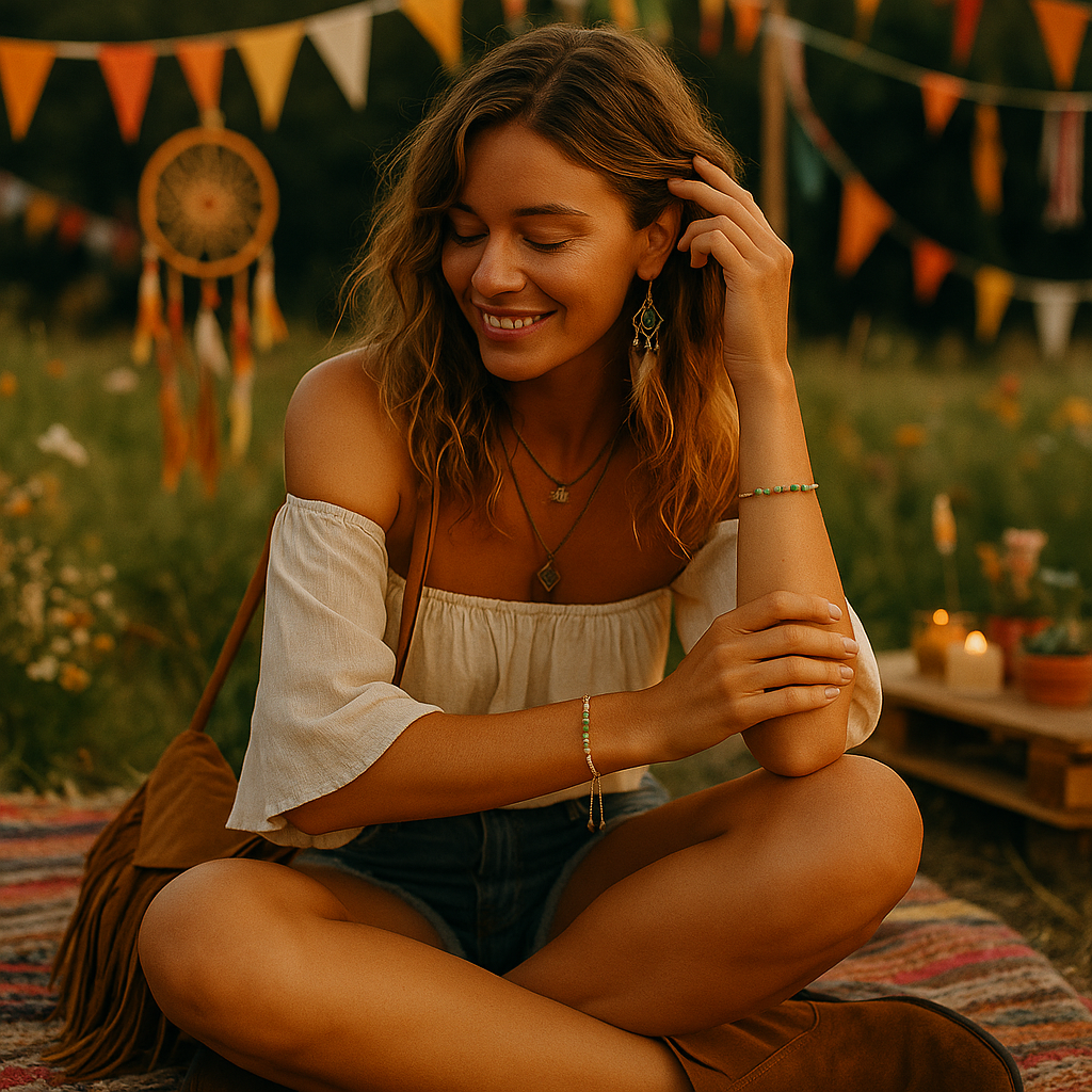 FERN FACETS | Aventurine Macrame Bracelet