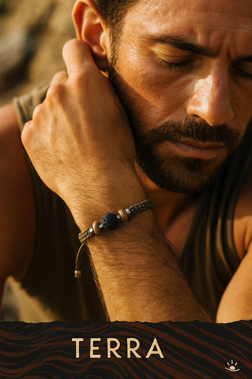 TERRA | Lava Coconut Macrame Bracelet