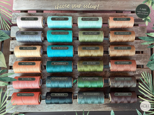 Makramee Armband - mit afrikanischem Türkis (grün/blau/türkis)