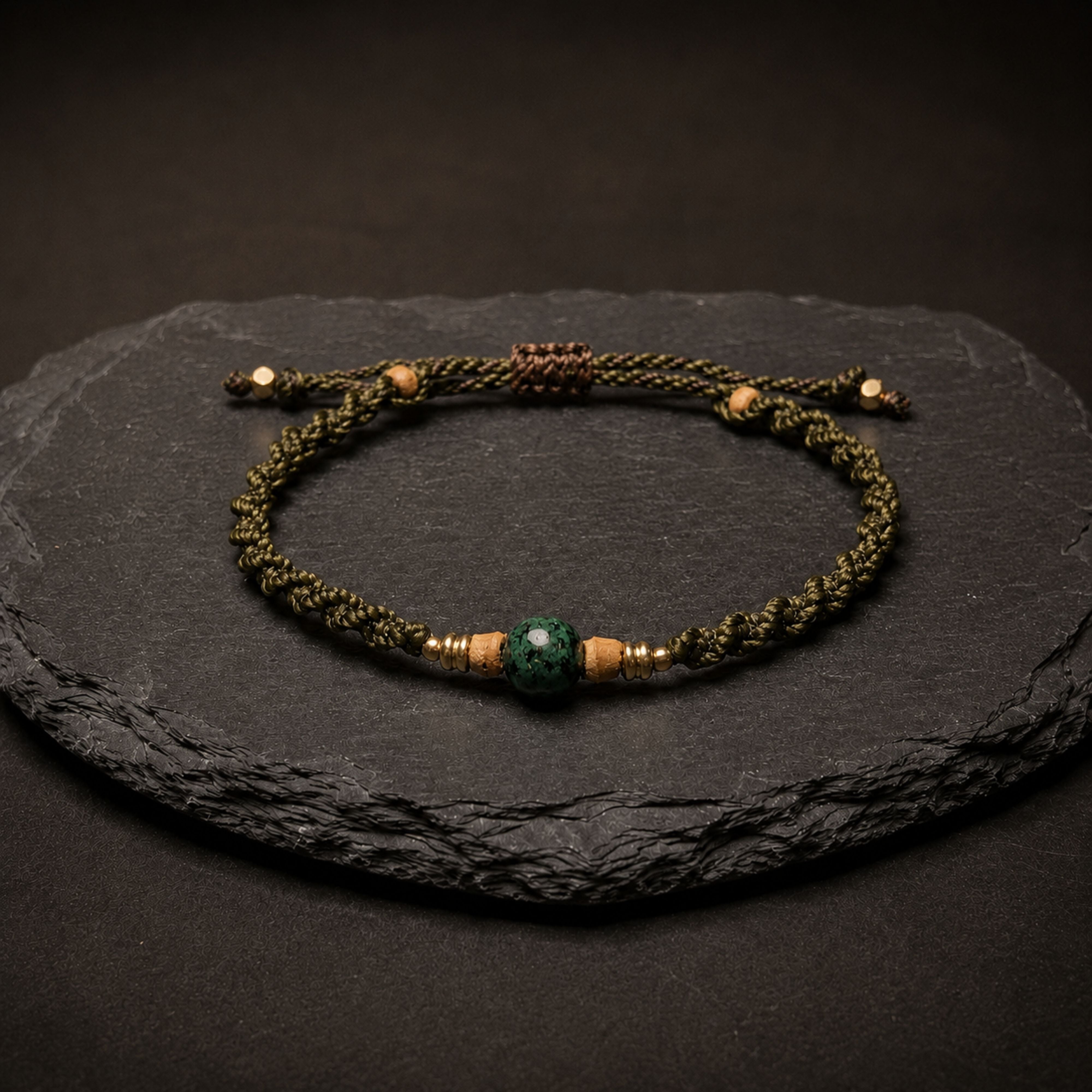 FOREST WALK | African Turquoise Macramé Bracelet – KOH KAJA