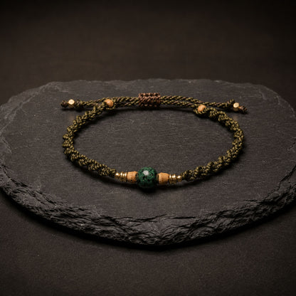FOREST WALK | African Turquoise Macramé Bracelet
