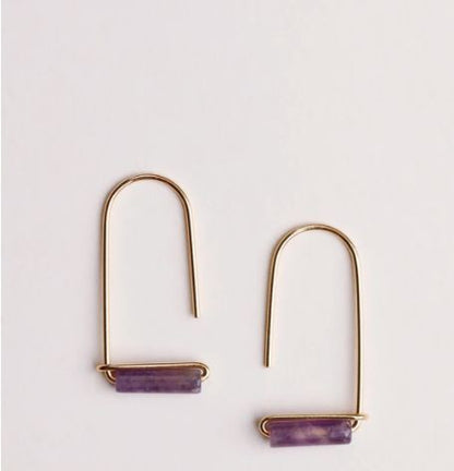 BOW | Lava Brass Earrings