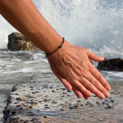 FOREST WALK | African Turquoise Macramé Bracelet