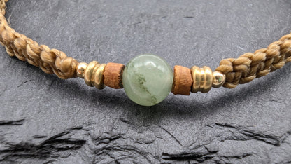 FOREST WALK | Aventurine macrame bracelet with wood