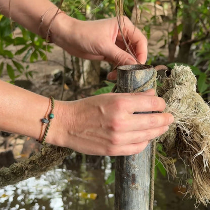 FOREST WALK | African Turquoise Macramé Bracelet