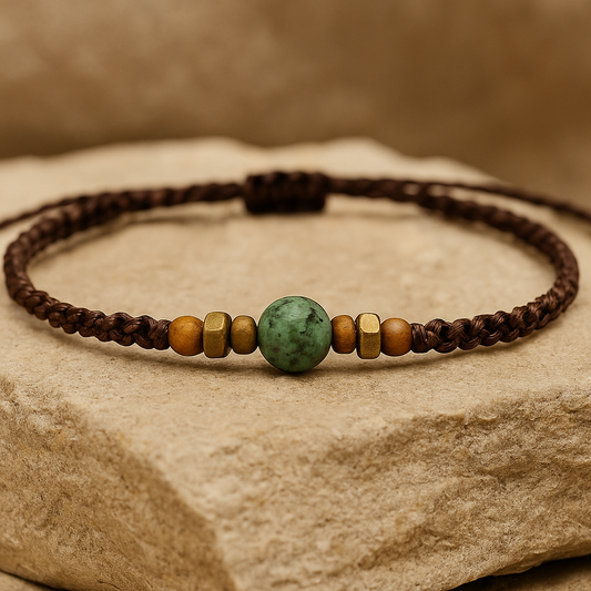 LUSHY | Emerald Macrame Bracelet