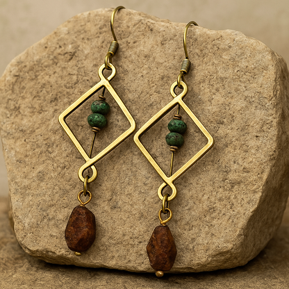 PEACOCK | Pine Cone Earring