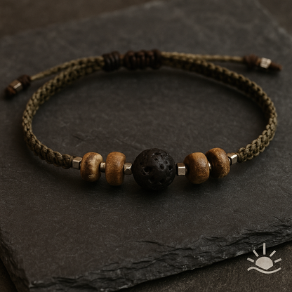 TERRA | Lava Coconut Macrame Bracelet