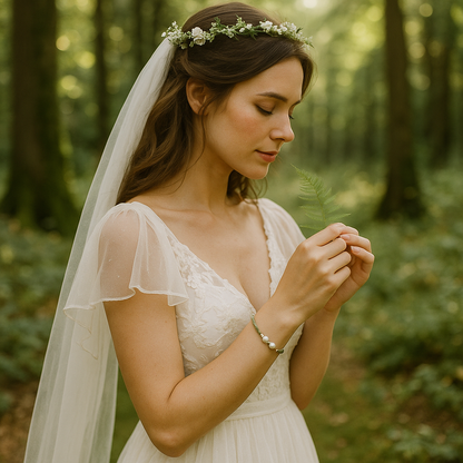 FERN PEARL | Freshwater Pearl and Mother-of-Pearl Bracelet