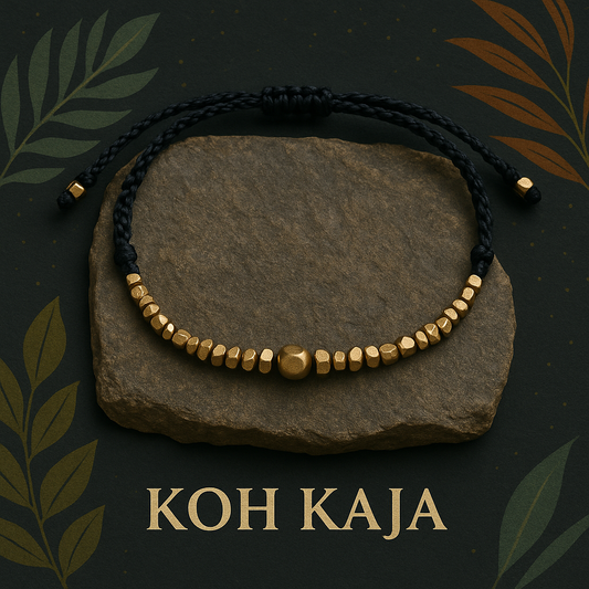 NEXUS | Brass Bead Macramé Bracelet