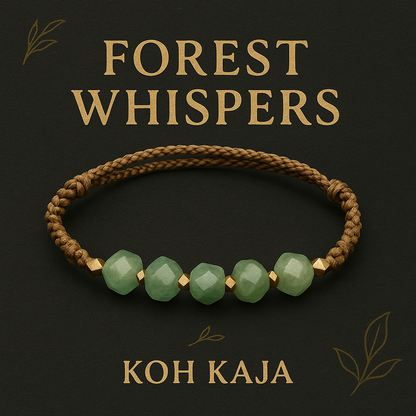 FERN FACETS | Aventurine Macrame Bracelet