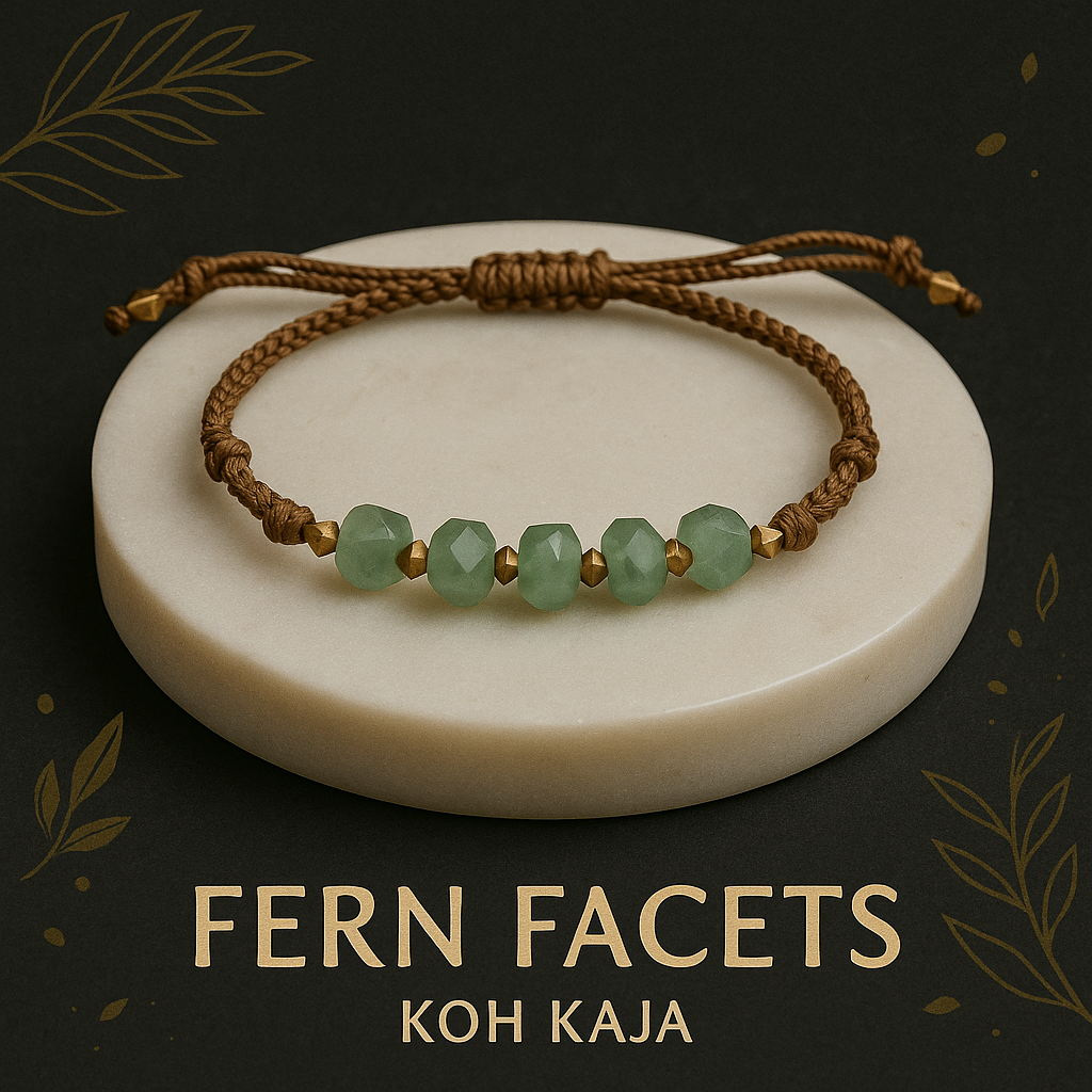FERN FACETS | Aventurine Macrame Bracelet