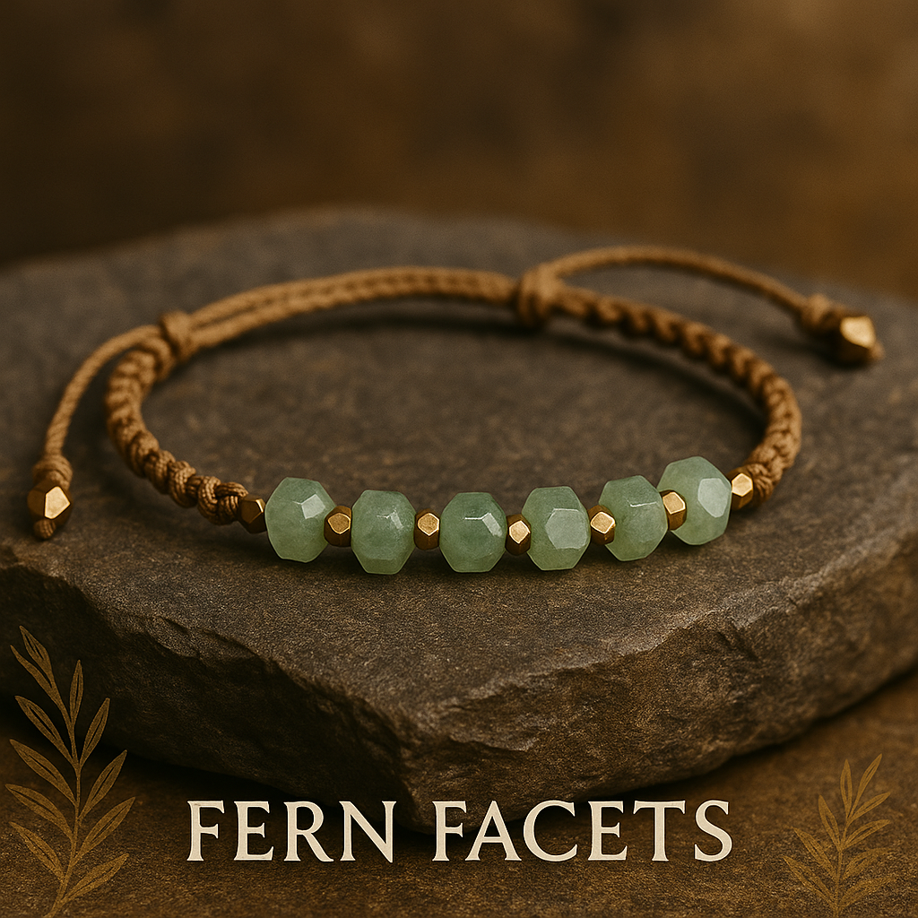 FERN FACETS | Aventurine Macrame Bracelet