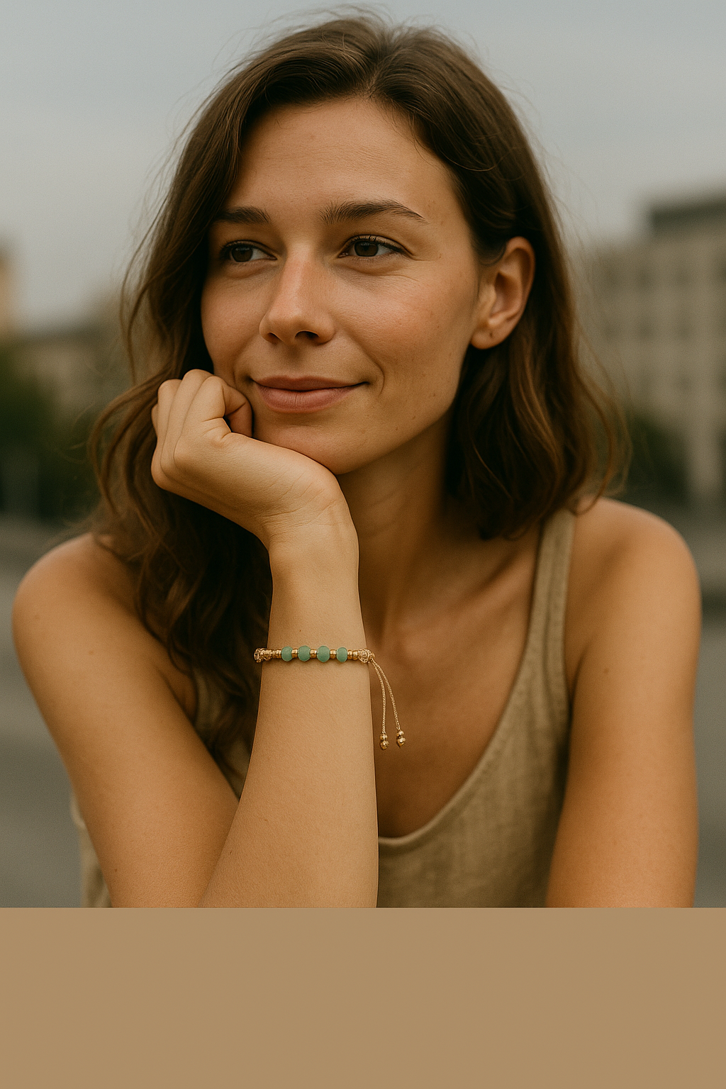 FERN FACETS | Aventurine Macrame Bracelet