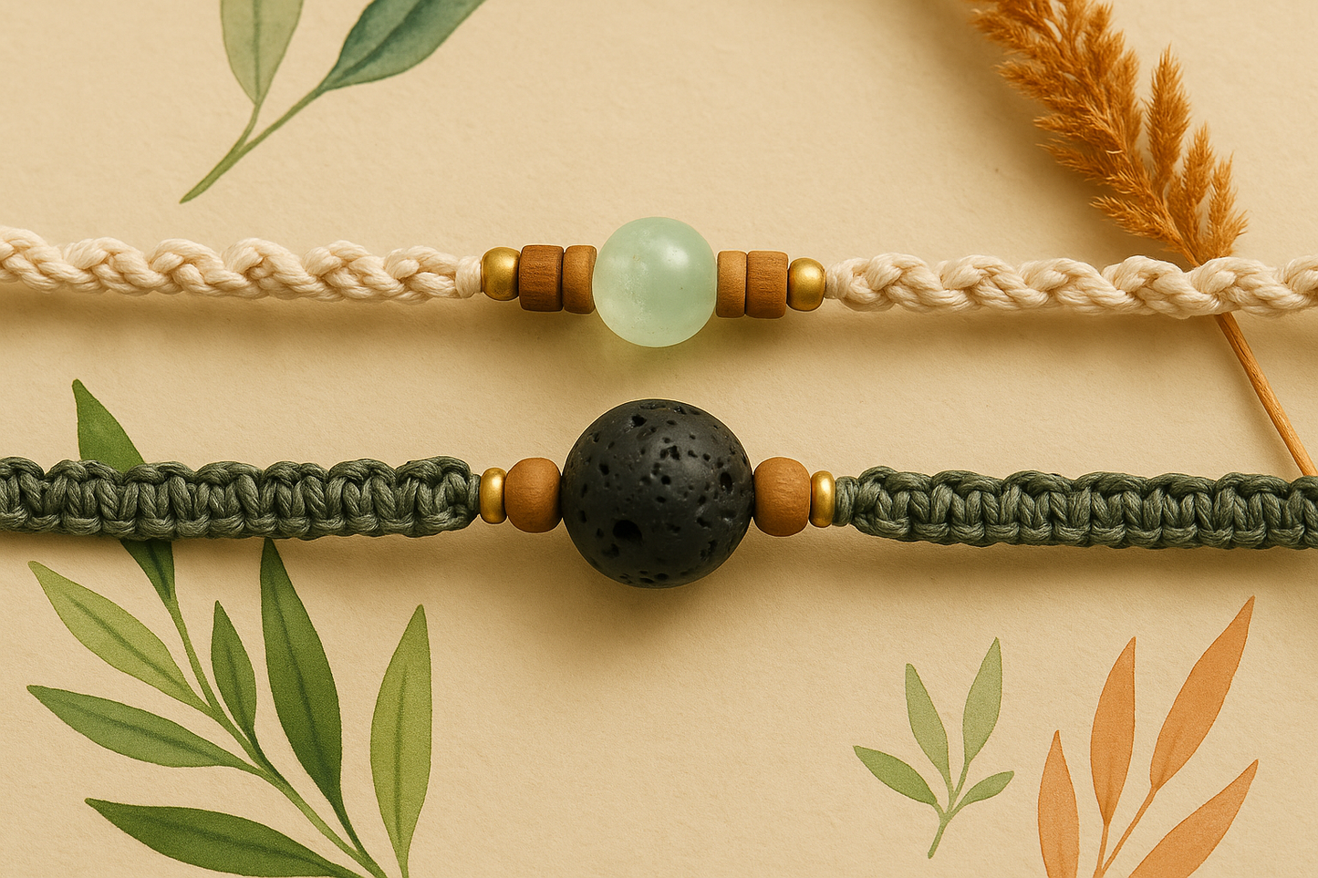 LOVEBIRDS | A Matching Bracelet Set – Lava & Jade V01