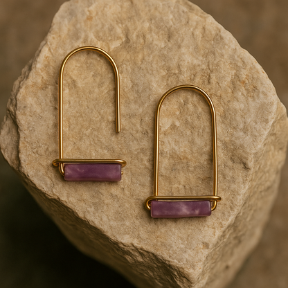 BOW | Lava Brass Earrings