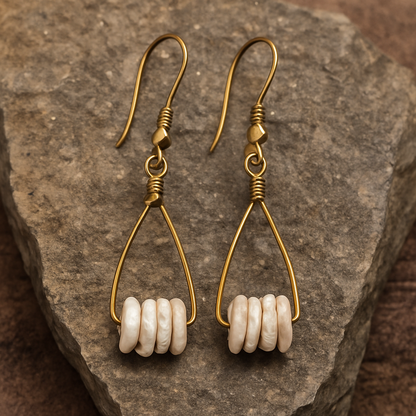 EGGSHELL | Ostrich Egg Earrings