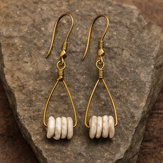 EGGSHELL | Ostrich Egg Earrings