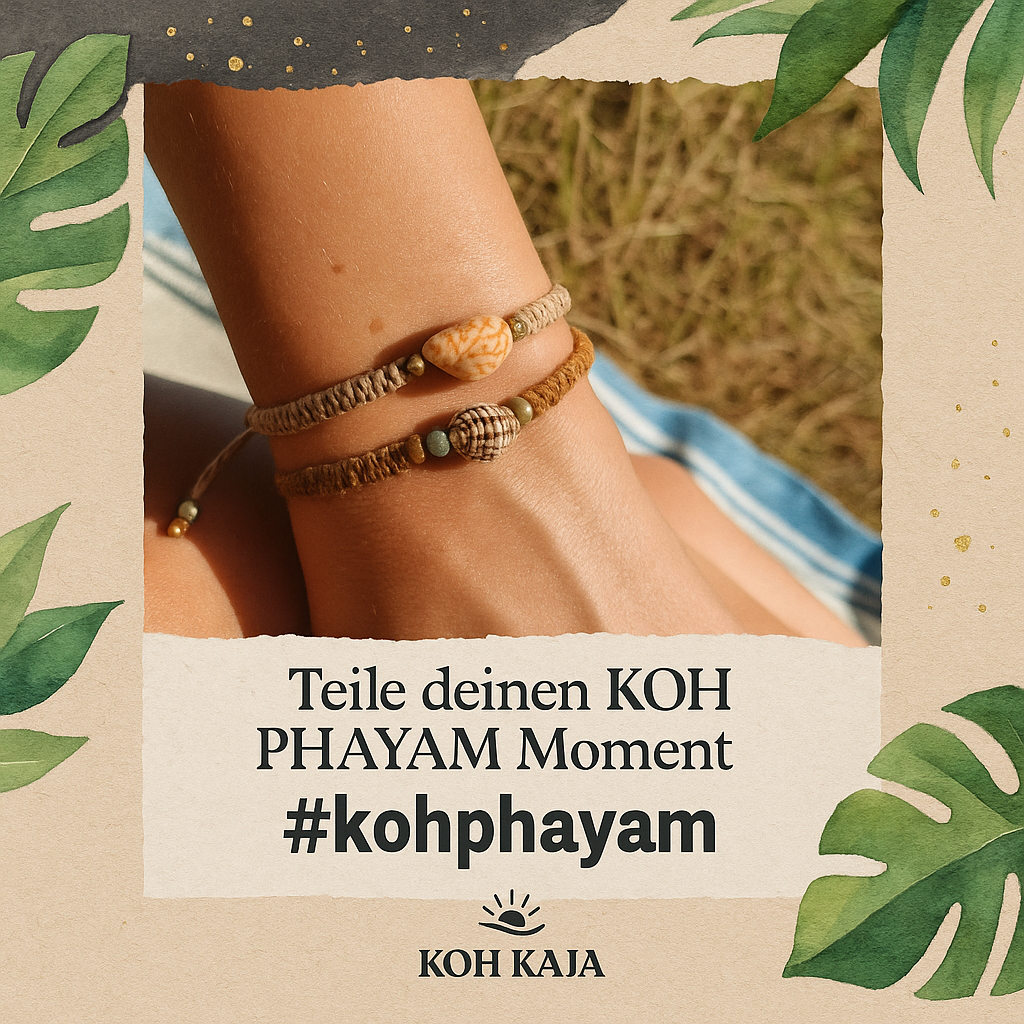 ### KOH PHAYAM | Macrame Shell Bracelet