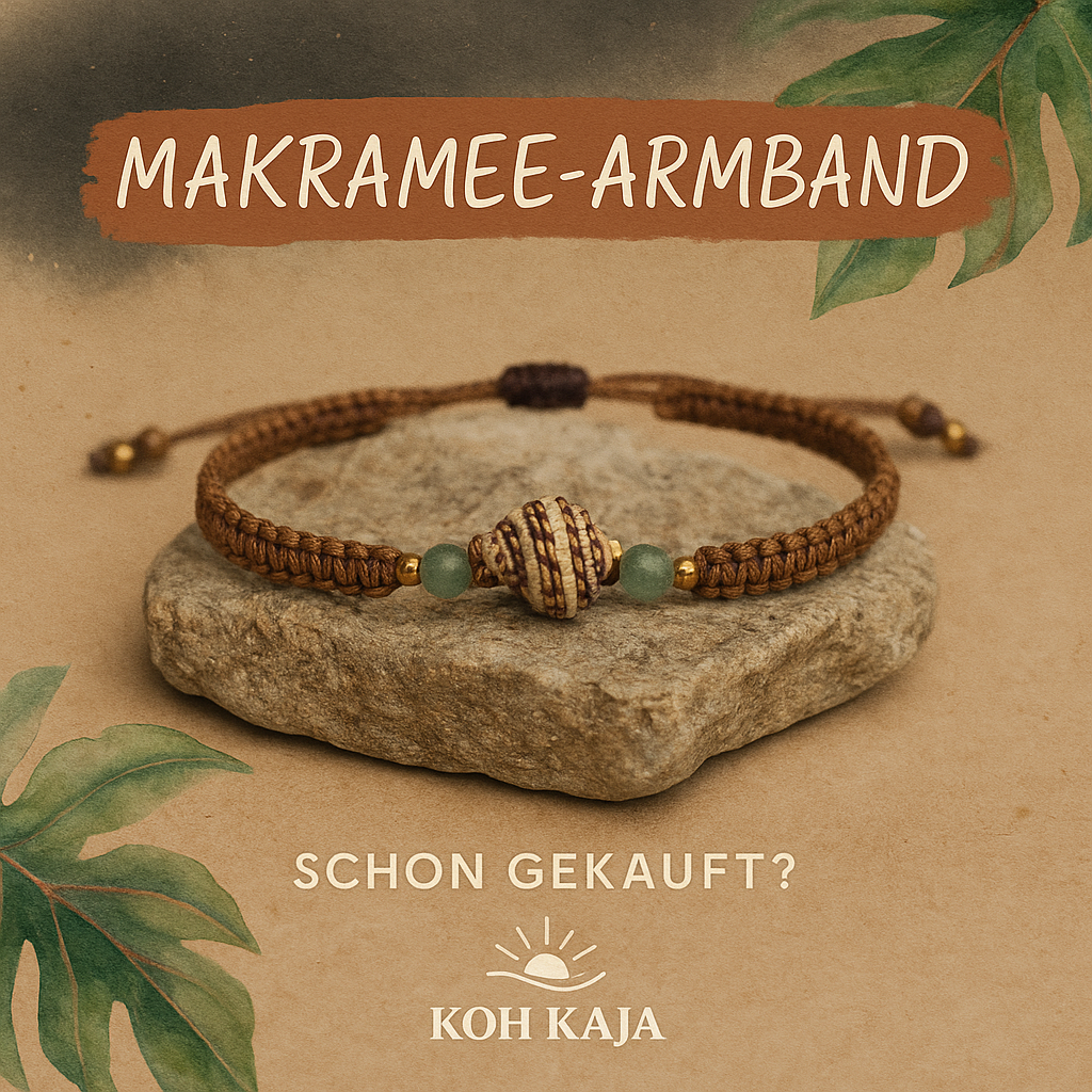 ### KOH PHAYAM | Macrame Shell Bracelet