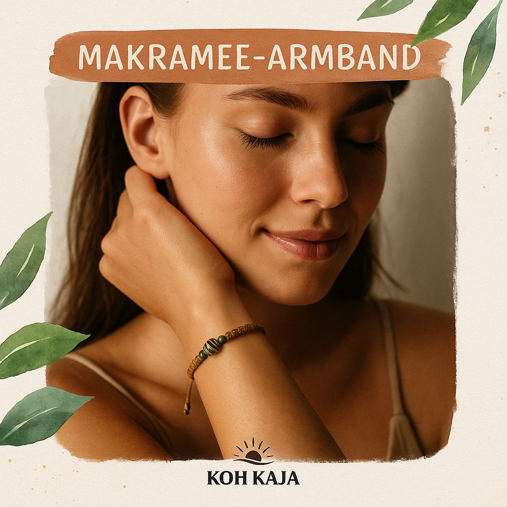 ### KOH PHAYAM | Macrame Shell Bracelet