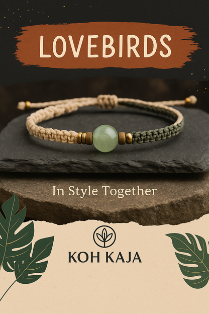 LOVEBIRDS | A Matching Bracelet Set – Lava & Jade V01