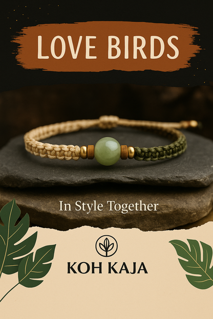 LOVEBIRDS | A Matching Bracelet Set – Lava & Jade V01