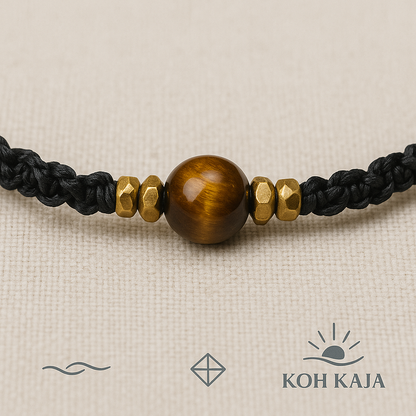 ROOTS | Tiger Eye Macrame Bracelet