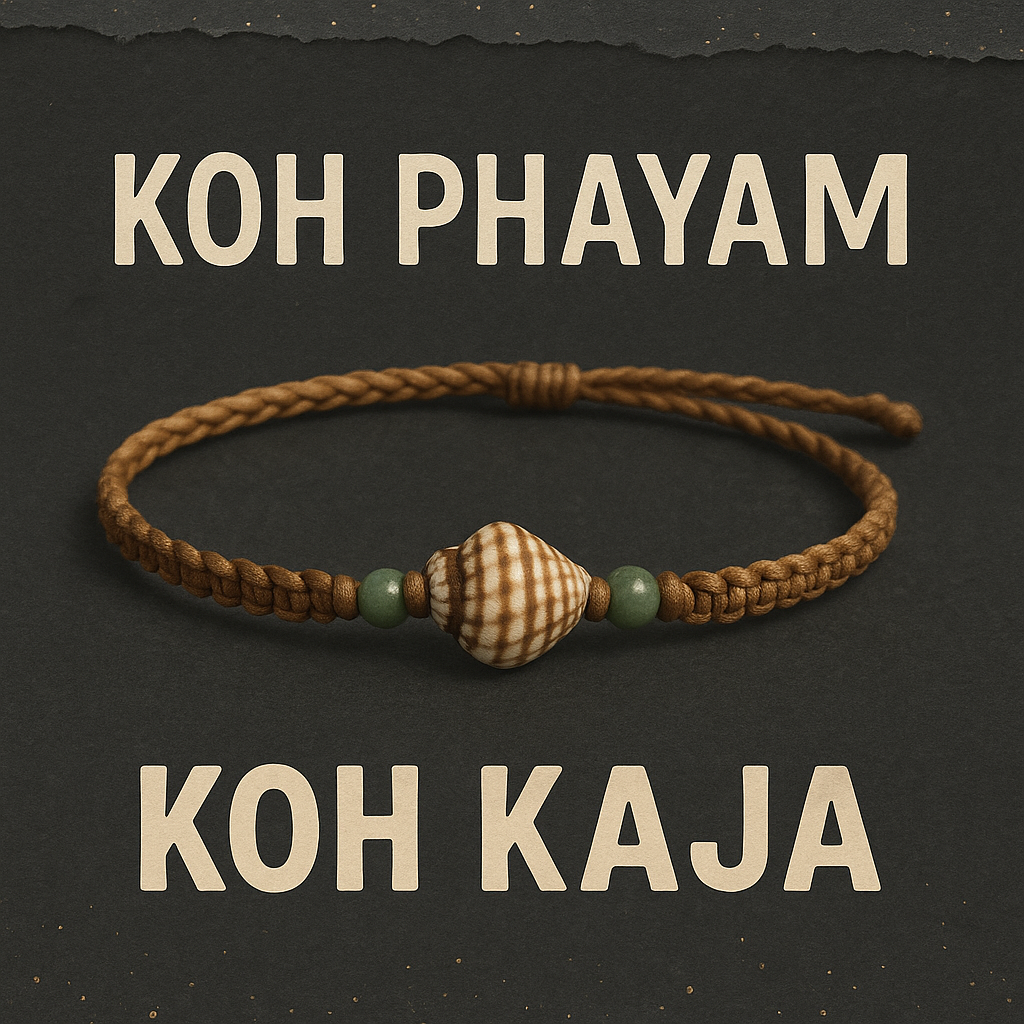 ### KOH PHAYAM | Macrame Shell Bracelet