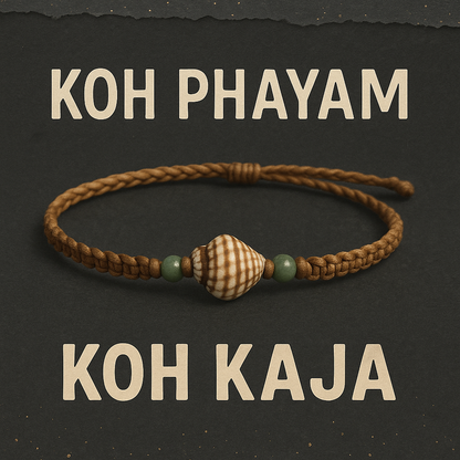 ### KOH PHAYAM | Macrame Shell Bracelet