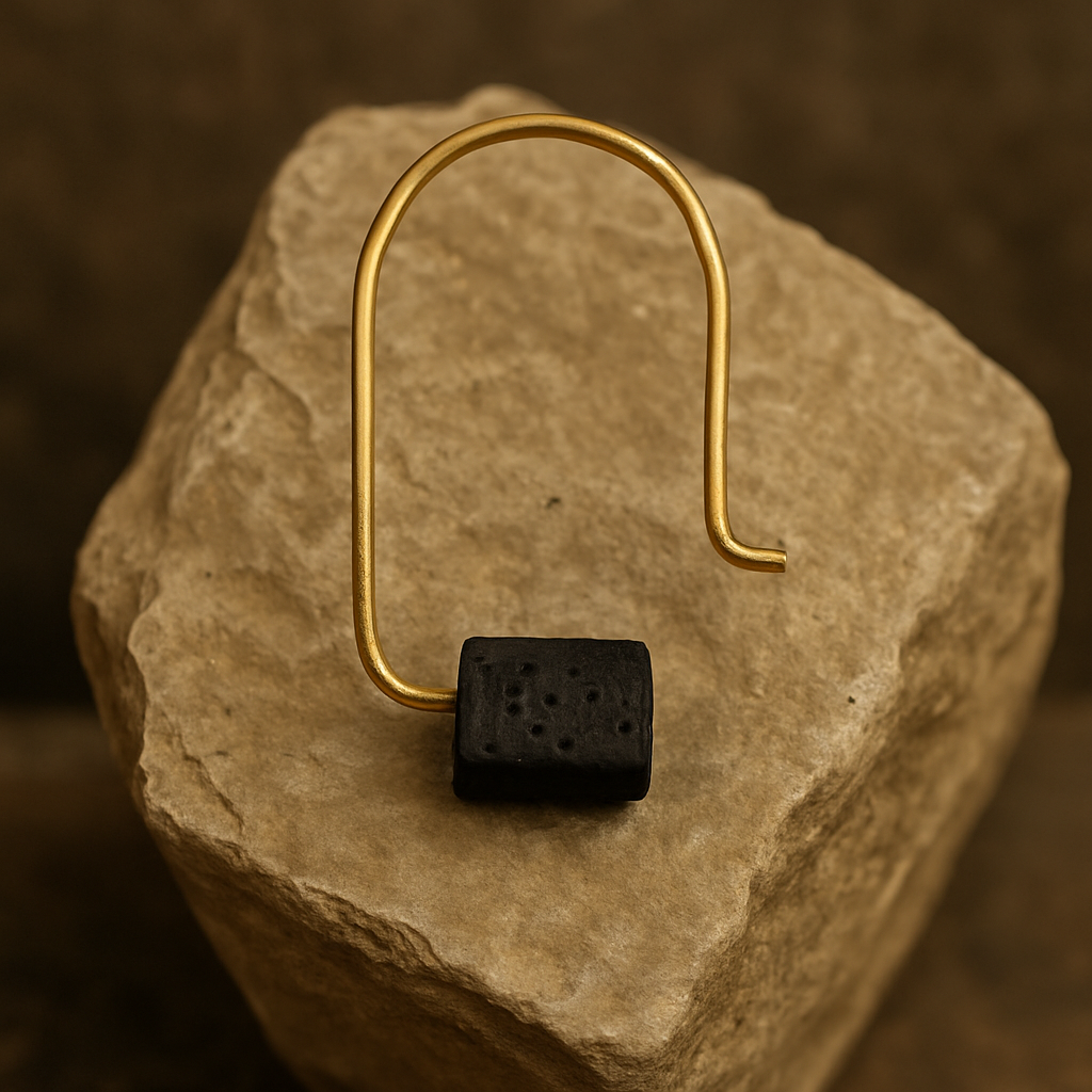 BOW | Lava Brass Earrings