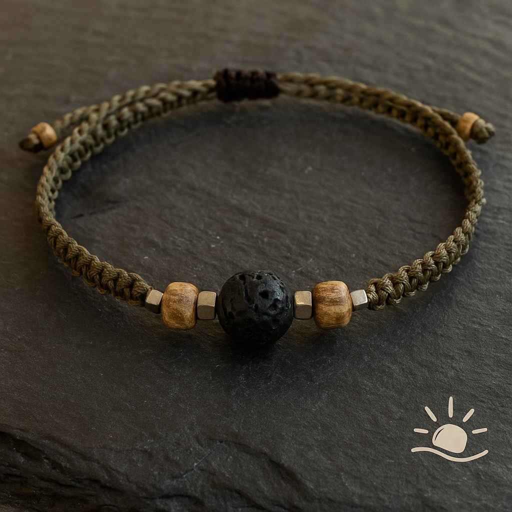 TERRA | Lava Coconut Macrame Bracelet