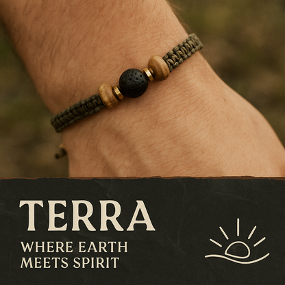 TERRA | Lava Coconut Macrame Bracelet