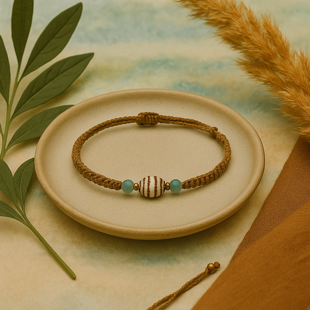### KOH PHAYAM | Macrame Shell Bracelet