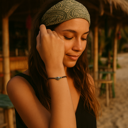 ### KOH PHAYAM | Macrame Shell Bracelet