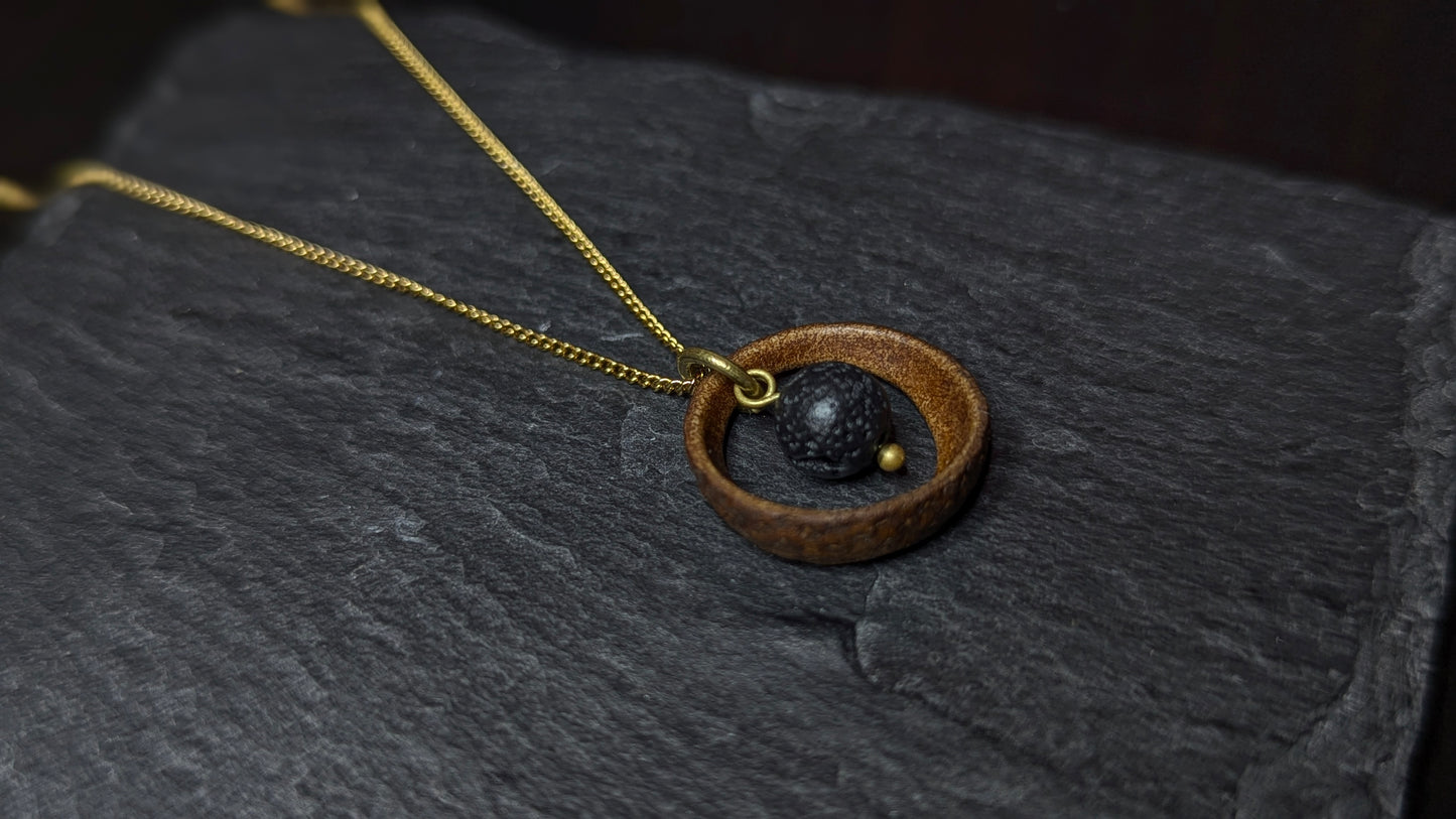 ACORN RING | Acorn Cap Necklace with Lava