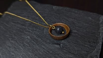 ACORN RING | Acorn Cap Necklace with Lava
