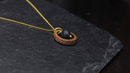 ACORN RING | Acorn Cap Necklace with Lava