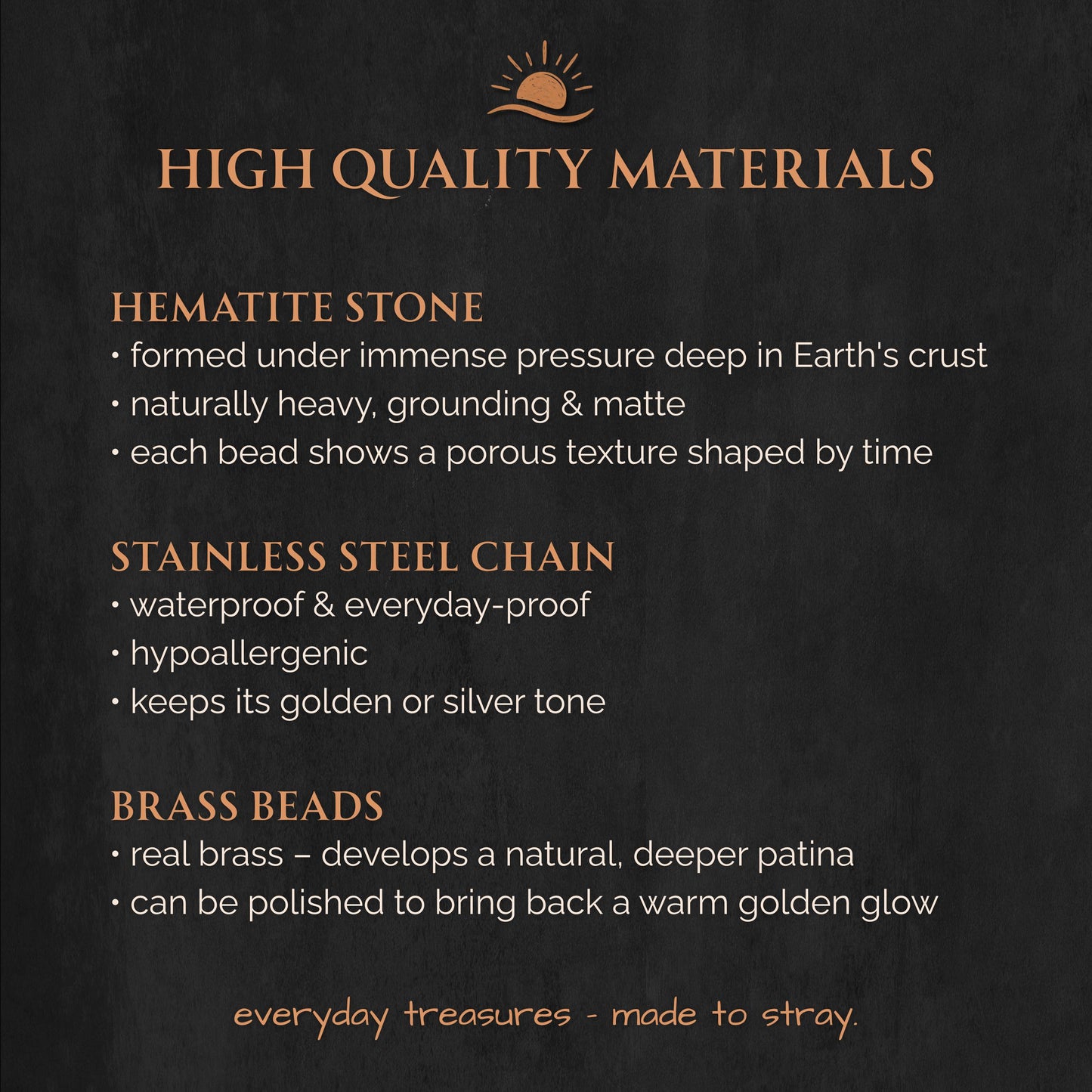 RELIC | Brass Charm & Hematite Necklace