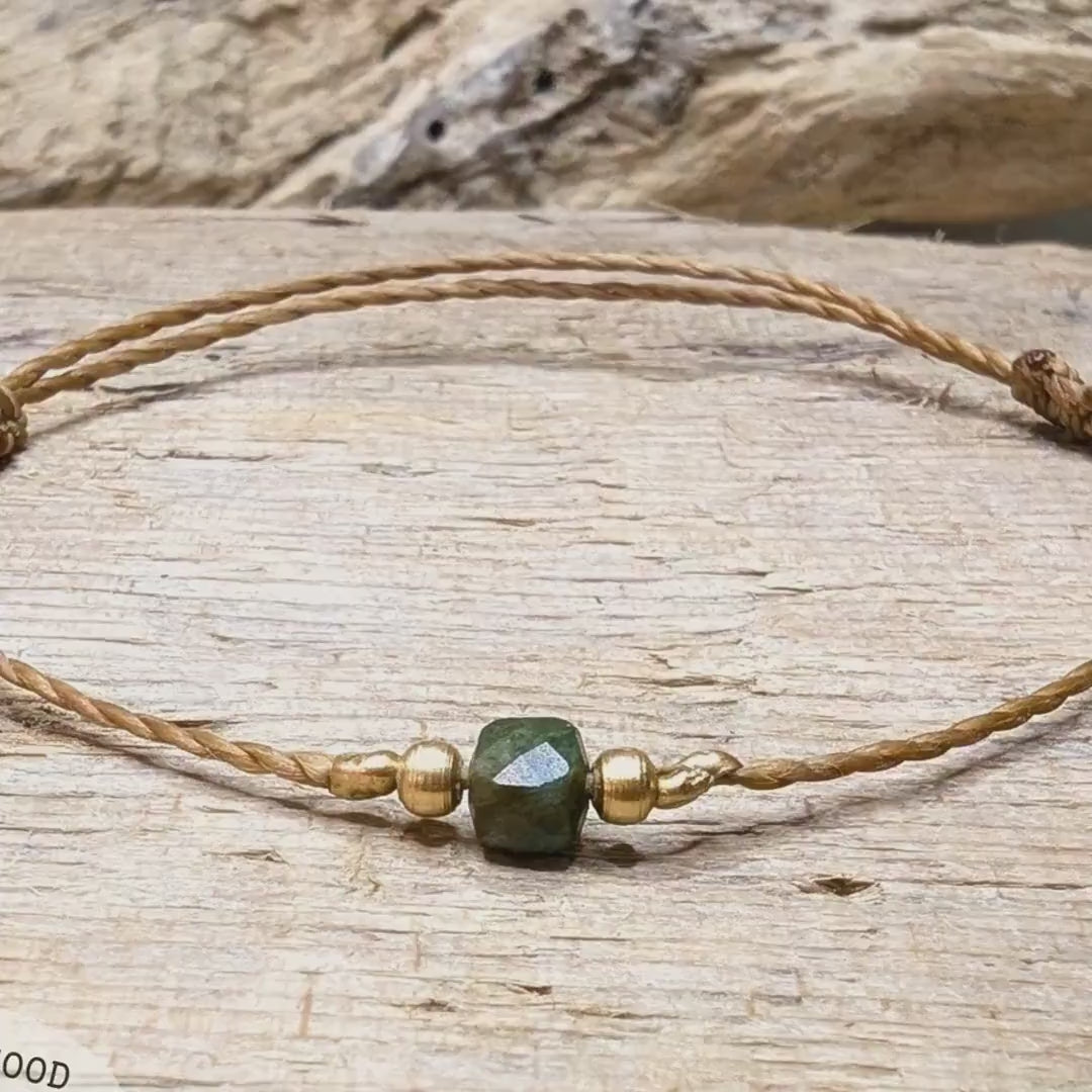 Macrame Bracelet "Birdie" | Boho-Style Friendship Bracelets Gift Idea for Best Friend Layering Gemstone Bracelet